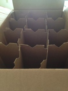 Wine box for moving